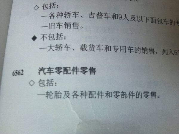 营业执照经营范围五金交电,汽车配件,机械设备具体包括哪些小的项目?